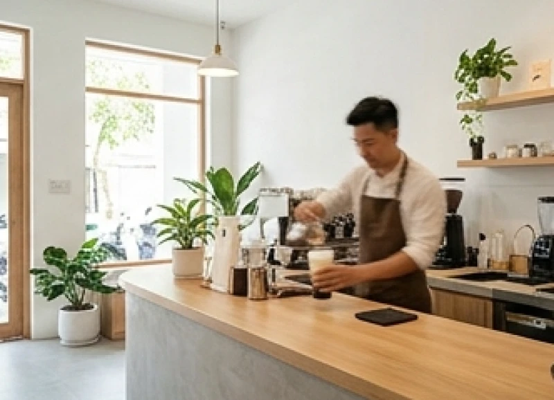 Cửa hàng kinh doanh đồ uống và quán cà phê hiện đại dành cho tuổi Nhâm Thìn