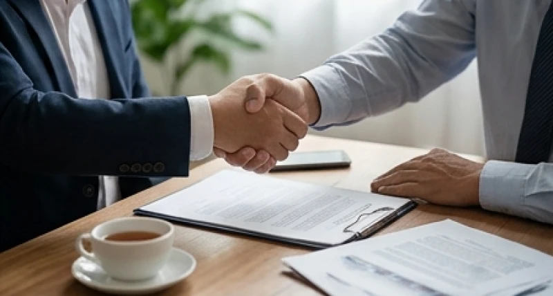 Cái bắt tay hợp tác kinh doanh chân thành giữa những người đối tác tin cậy