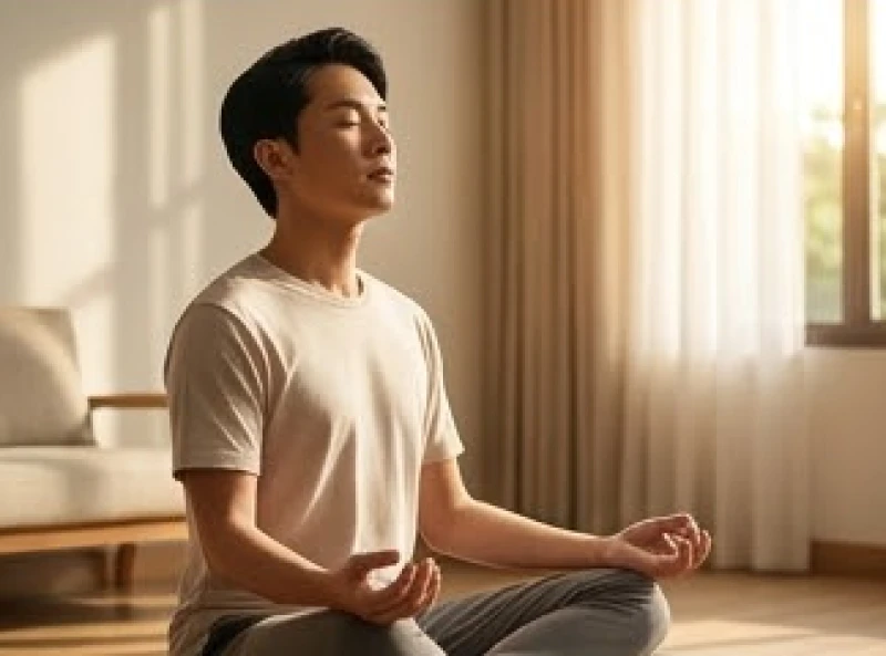 Tướng người có giọng nói trầm: Luận vận mệnh và cách luyện giọng 8 Người hướng dẫn đang thư giãn thả lỏng cơ thể chuẩn bị cho các bước điều hòa nhịp thở đan điền