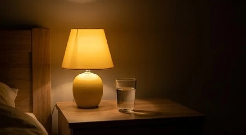 Mơ thấy bắn nhau: Giải mã điềm báo, ý nghĩa tâm lý và con số chuẩn 6 Một chiếc đèn ngủ ánh sáng vàng nhạt đặt cạnh ly nước ấm trên chiếc bàn gỗ