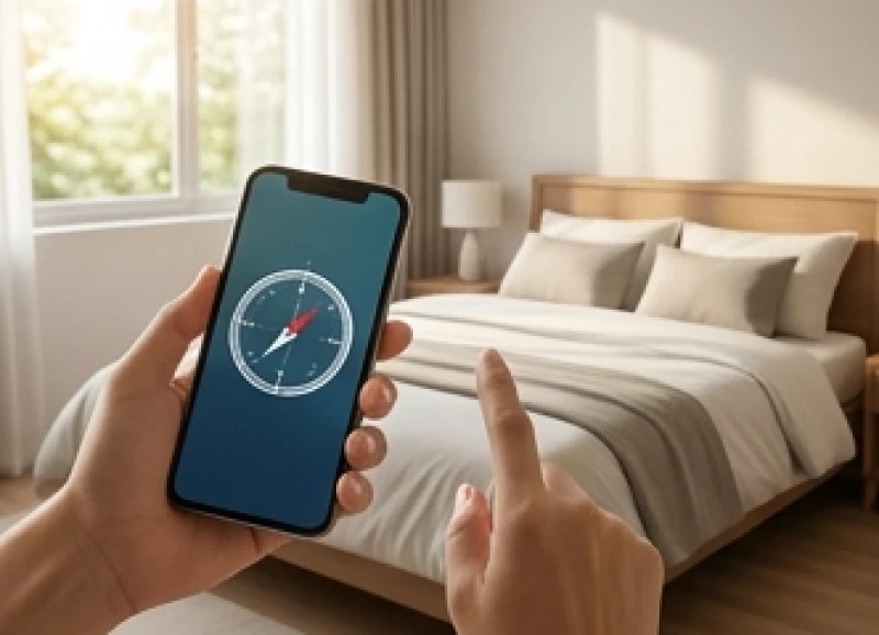 Tuổi Mùi hợp hướng nào: tra cứu cát hung và tránh phạm kỵ 9 Ứng dụng la bàn trên điện thoại để đo tọa độ và xoay lại hướng đầu giường ngủ