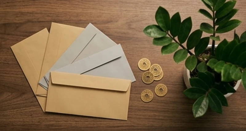 Mơ thấy người ta mượn tiền mình: Điềm báo và con số may mắn 7 Những phong bì chia nhỏ ngân sách sinh hoạt hàng tháng và vài đồng xu may mắn đặt cạnh cây kim tiền