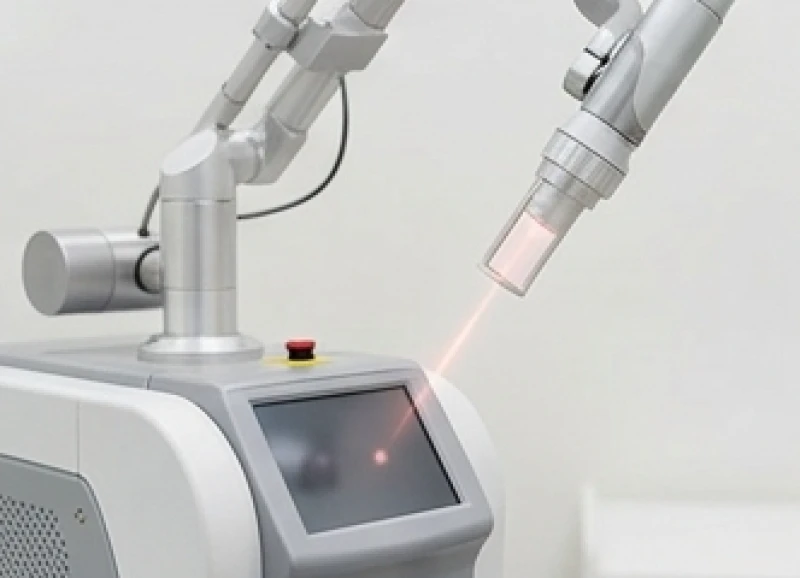 Nốt ruồi ở môi trên: Ý nghĩa tướng số nam nữ & dấu hiệu y khoa 9 Thiết bị laser CO2 hiện đại đang được chuẩn bị để thực hiện quy trình loại bỏ sắc tố