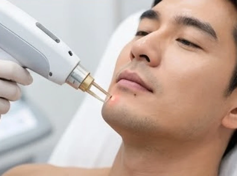 Nốt ruồi ở cằm trái nam: luận tướng số và tiêu chí tẩy an toàn 10 Công nghệ laser CO2 Fractional hiện đại an toàn không để lại sẹo cho vùng da cằm