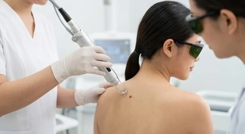 Nốt ruồi sau lưng: Ý nghĩa tướng số nam nữ và đánh giá an toàn 7 Quá trình sử dụng tia laser CO2 để tẩy nốt ruồi ở vùng lưng một cách an toàn