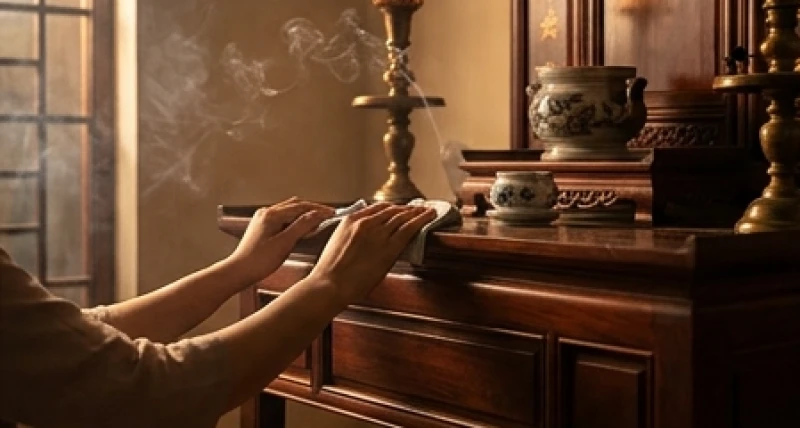 Mơ thấy mồ mả: Bảng tra cứu điềm báo, con số và cách hóa giải 4 Hành động cẩn thận lau dọn bàn thờ gia tiên với khói nhang mờ ảo