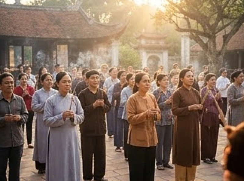 Văn khấn Quốc Mẫu Âu Cơ: Bài cúng chuẩn và cách dâng sớ tại đền 2 Dòng người tấp nập thành tâm về chiêm bái và dâng lễ trong ngày giỗ Mẫu Âu Cơ
