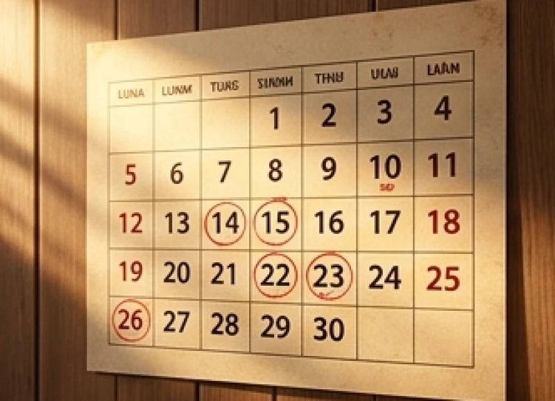 Tuổi Tý năm 2026 có phạm Thái Tuế không: Trình tự cúng giải hạn 5 Lịch âm dương truyền thống được đánh dấu đỏ vào các tháng 5 và 11 để cảnh báo rủi ro xung khắc của tuổi Tý
