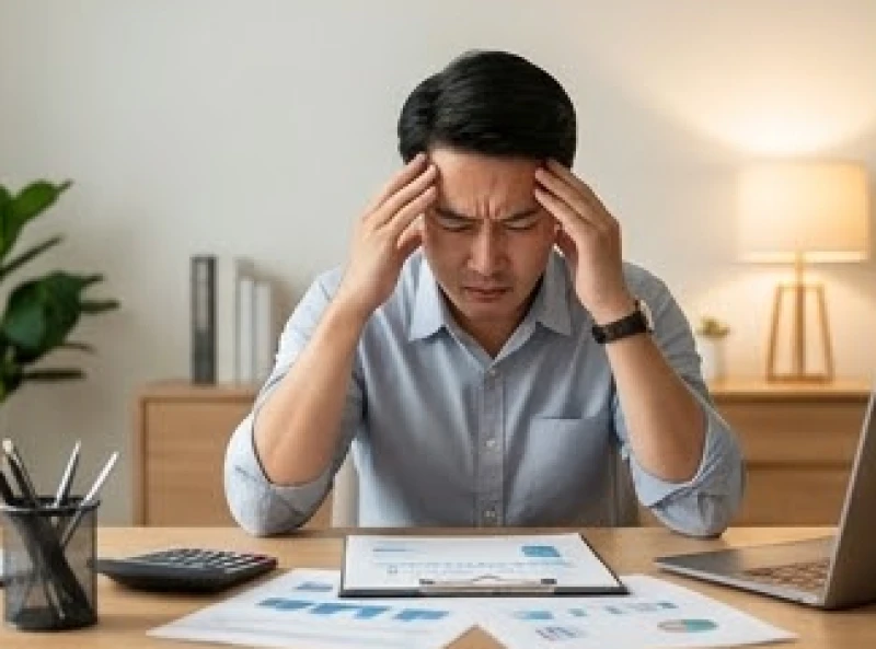 Những điều cấm kỵ trong phong thủy với tuổi Ngọ: cách hóa giải 9 Người đàn ông lộ rõ vẻ mệt mỏi và lo âu khi kiểm tra sổ sách tài chính