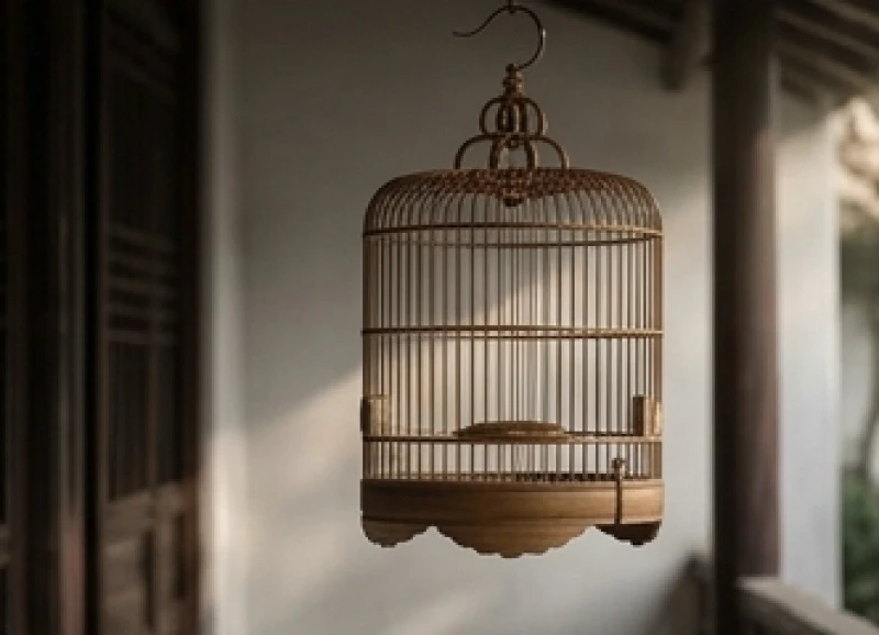 Mơ thấy chim chết: Điềm báo cát hung, xả xui & con số may mắn 8 Chiếc lồng chim cảnh trống rỗng treo trước hiên nhà trong một buổi chiều nhạt nắng u buồn
