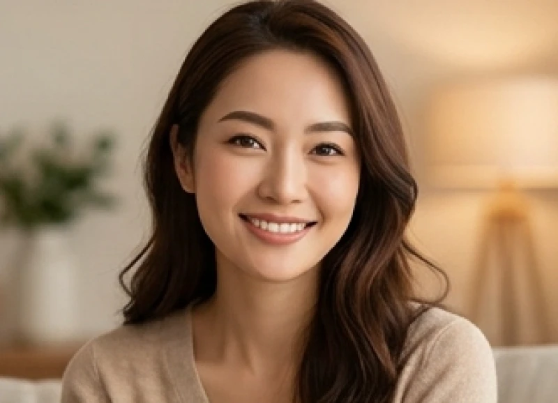 Người phụ nữ mang tướng lông mày lá liễu nở nụ cười hạnh phúc bên mâm cơm gia đình