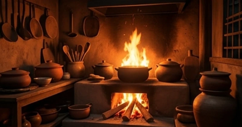 Mơ thấy cháy nhà là điềm gì: Giải mã điềm báo và con số may mắn 3 Gian bếp ấm cúng với ngọn lửa cháy lớn rực rỡ tượng trưng cho dòng chảy tài lộc và sinh khí hạnh phúc gia đình