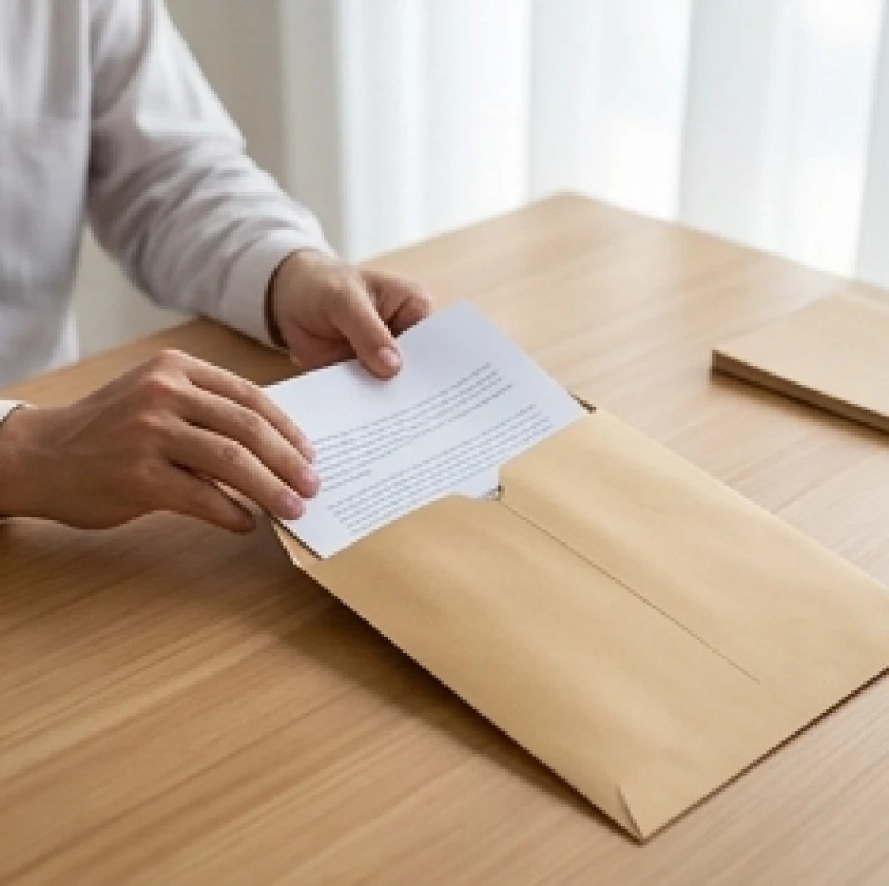 Văn khấn mượn tuổi làm nhà: Trình tự bài bản và mẫu giấy tờ 7 Tờ giấy mua bán tượng trưng được cất giữ cẩn thận trong một tập hồ sơ sạch sẽ