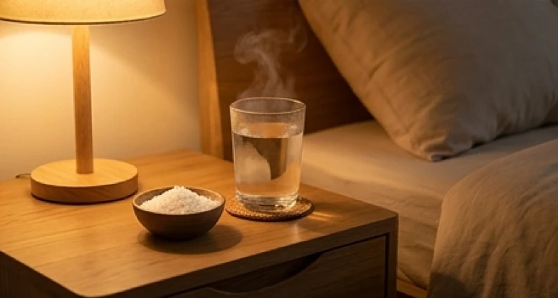 Mơ thấy mồ mả: Bảng tra cứu điềm báo, con số và cách hóa giải 7 Một ly nước ấm được đặt cạnh giường ngủ dưới ánh đèn vàng êm dịu