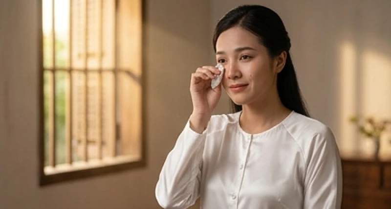 Mơ thấy đi đám ma: Điềm báo theo hành động & con số may mắn 2 Người phụ nữ mặc trang phục lụa trắng đang lau nước mắt với nét mặt nhẹ nhõm xua tan mọi điềm xui xẻo