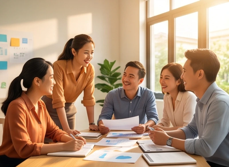 Mặc áo trái là điềm gì: Giải mã 12 khung giờ & cách xử lý 5 Không khí làm việc năng động và giao dịch thành công tại văn phòng vào ban ngày