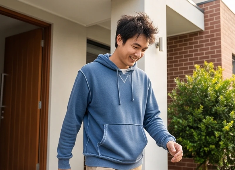 Mặc áo trái là điềm gì: Giải mã 12 khung giờ & cách xử lý 1 Người đàn ông vội vã đi làm và tình cờ phát hiện mặc áo trái khi bước ra cửa