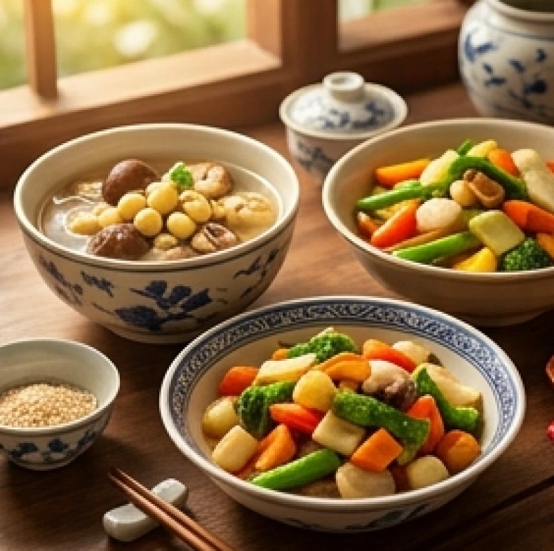 Tuổi Dần kiêng gì trong ngày Tết: chuẩn xác theo nạp âm 10 Mâm cỗ chay thanh đạm với canh nấm hạt sen và rau củ xào rực rỡ màu sắc