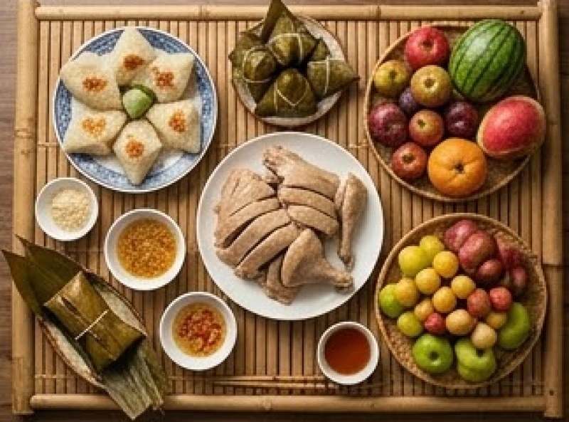 Văn khấn gia tiên Tết Đoan Ngọ: Bản chuẩn cổ truyền & bản rút gọn 3 Mâm cúng đa dạng các thức quà truyền thống mang nét đặc trưng văn hóa của cả ba miền Việt Nam