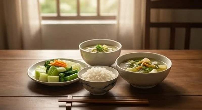 Mơ thấy bố đã mất hiện về: Giải mã điềm báo và nghi thức cúng 6 Mâm cơm cúng với những món ăn bình dị truyền thống được bày biện gọn gàng trên bàn