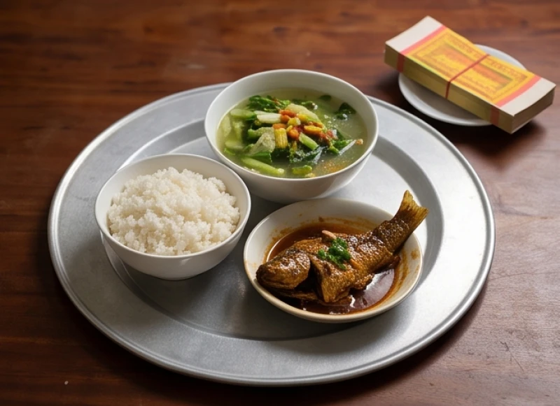 Văn khấn giỗ người mất trẻ: Bài khấn chuẩn & cách sắm mâm lễ 7 Mâm cơm gia đình giản dị dâng lên người mất trẻ trong ngày giỗ thường hàng năm