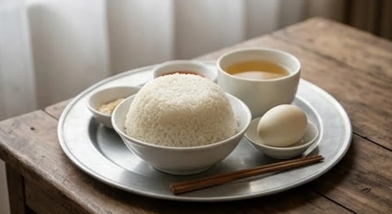 Văn khấn cúng tuần đầu chuẩn nhất: Trình tự nghi lễ và hóa vàng 4 Mâm cơm cúng tuần đầu theo phong tục miền Bắc với bát cơm úp và quả trứng luộc