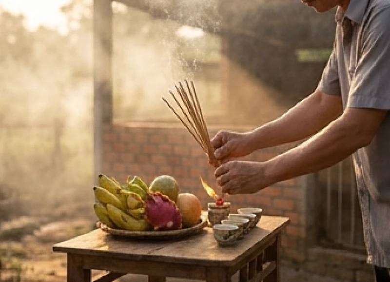 Văn khấn cúng chuồng heo chuẩn và cách sắm lễ đúng nghi thức 1 Nghi lễ cúng Ông Chuồng Bà Chuồng đầu năm mới tại khu vực chăn nuôi với lễ vật tươm tất