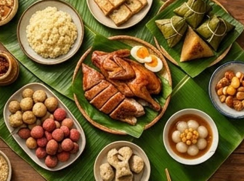 Văn khấn Tết Đoan Ngọ mùng 5 tháng 5: Bài cúng chuẩn nghi lễ 4 Các món ăn đặc trưng tết Đoan Ngọ gồm thịt vịt mặn, bánh ú nước tro và chè trôi nước