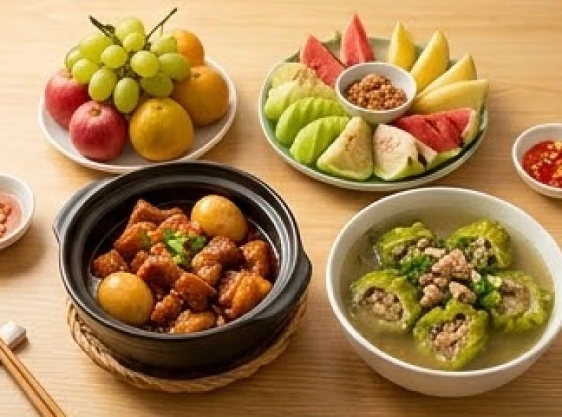 Văn khấn giỗ mẹ: Mẫu bài cúng Hiển tỷ và trình tự chuẩn nghi lễ 5 Mâm cúng giỗ mẹ miền Nam gồm nồi thịt kho tàu, canh khổ qua và mâm ngũ quả