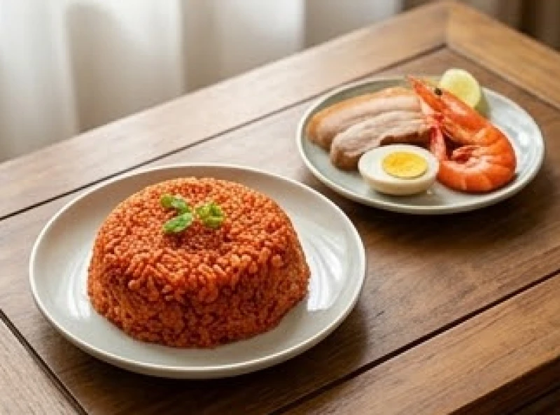 Tuổi Sửu nhập trạch ngày nào tốt: lịch 12 tháng & mâm cúng 8 Đĩa xôi gấc đỏ tươi bên cạnh bộ tam sên luộc chín được bài trí đẹp mắt