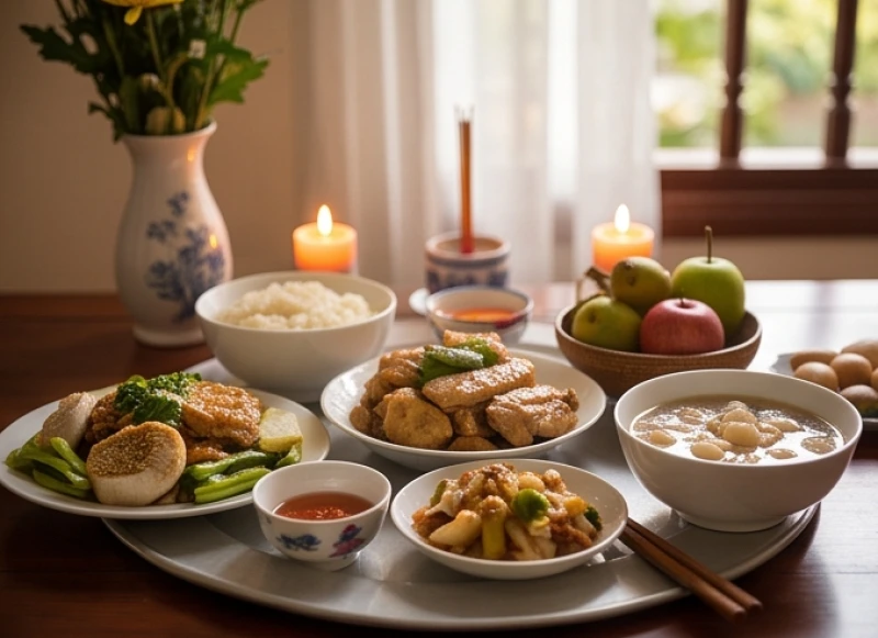 Văn khấn ngày giỗ chuẩn truyền thống: Trình tự nghi lễ bài bản 3 Bữa cơm cúng ấm cúng trong ngày Cát Kỵ dâng lên gia tiên để bày tỏ lòng hiếu đạo