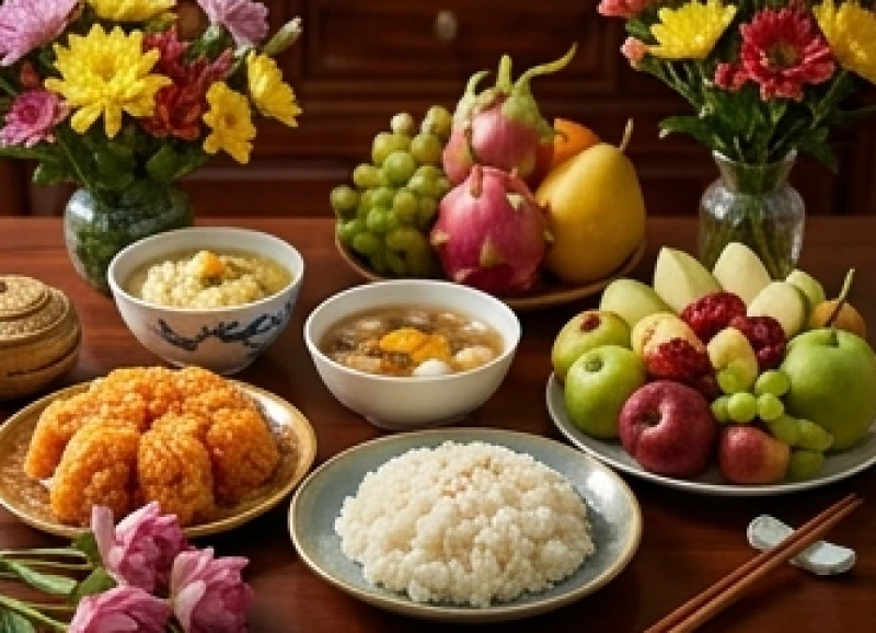 Văn khấn Phật hàng ngày tại gia: Bài cúng chuẩn nghi thức 8 Mâm cúng Phật tươm tất ngày rằm với xôi, chè chay và mâm ngũ quả đẹp mắt