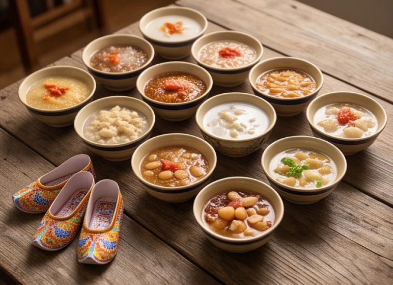 Mâm lễ cúng tạ ơn 12 bà Mụ Tiên Nương và Bà chúa Đầu thai nặn ra đứa trẻ