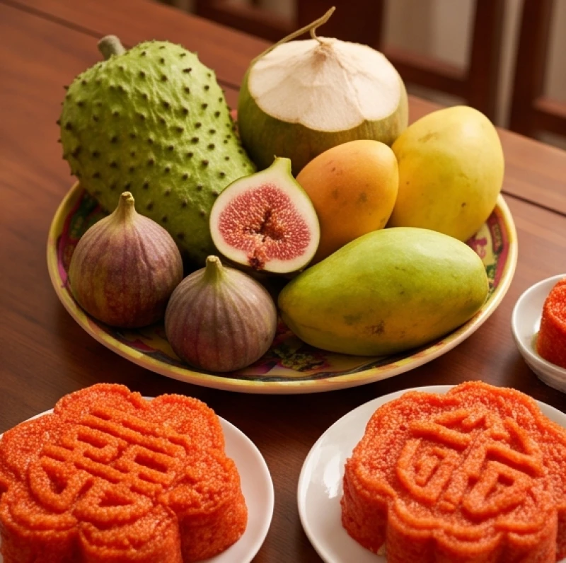 Văn khấn cúng thôi nôi chuẩn nhất: Mâm lễ và trình tự nghi thức 6 Mâm ngũ quả cúng thôi nôi miền Nam với mãng cầu, sung, dừa, đu đủ và xoài tượng trưng cho sự no đủ