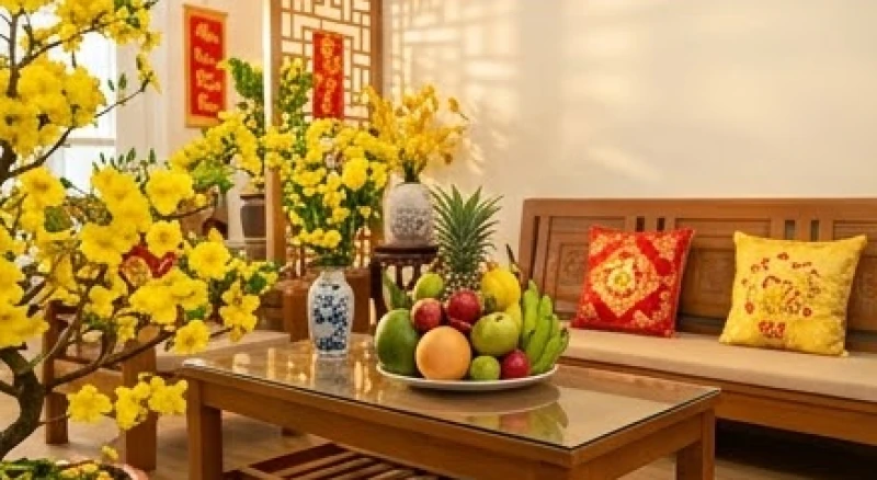 Chảy máu là điềm gì: Giải mã chi tiết và cách hóa giải 6 Không gian phòng khách ấm cúng được trang hoàng rực rỡ với hoa mai và mâm ngũ quả truyền thống trong dịp năm mới