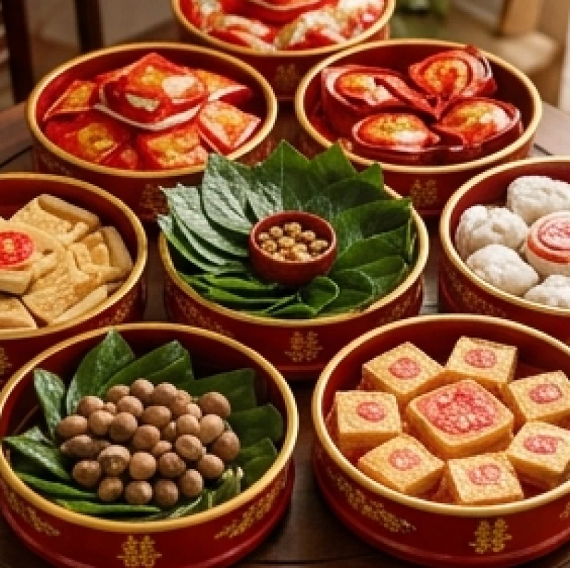 Tuổi Dần nên cưới vào năm nào: Cách tự tính Kim Lâu và mốc đại cát 5 Sáu mâm quả sơn son thiếp vàng được chuẩn bị tươm tất với trầu cau tươi xanh, phu thê và rượu ngon cho ngày dạm ngõ