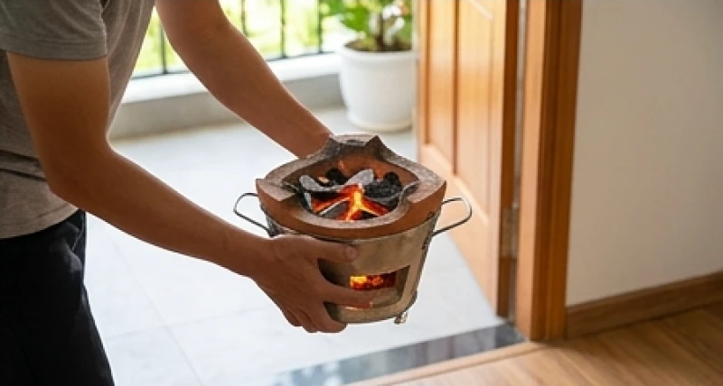 Tuổi Hợi nhập trạch ngày nào tốt: Lịch 2026 và thủ tục bài bản 7 Gia chủ cẩn thận bưng bếp than hồng cháy rực bước qua bậc cửa chính để xua tan khí lạnh.
