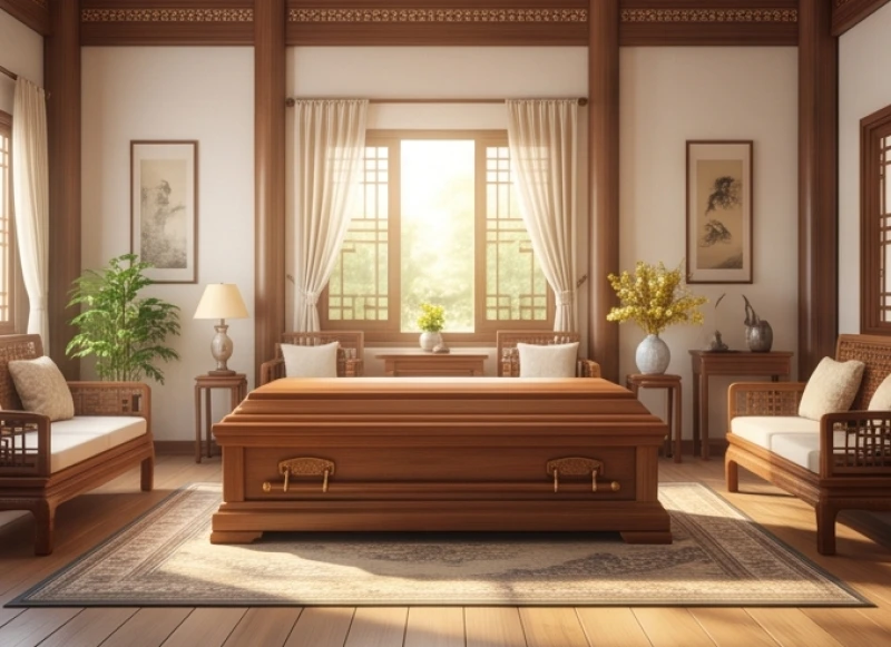 Mơ thấy cái hòm: Giải mã điềm báo, bảng tra số và cách hóa giải 8 Chiếc hòm gỗ được đặt trang trọng ngay giữa gian chính diện sáng rực của ngôi nhà