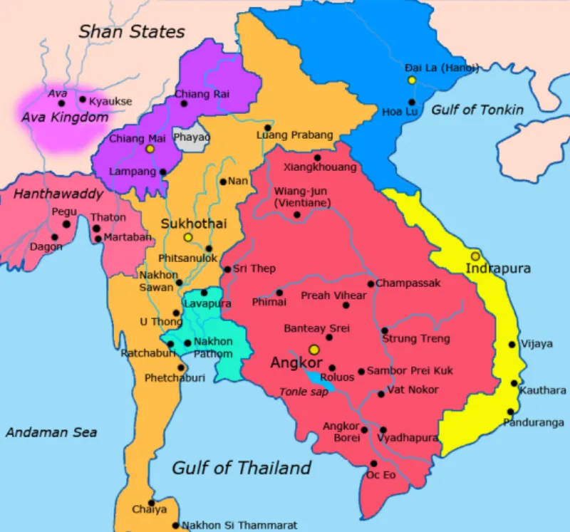 map of southeast asia 1300 ce c307ef5e