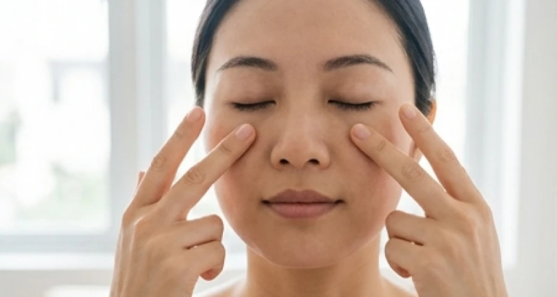 Má phải giật là điềm gì: Tra cứu 12 khung giờ và rủi ro y khoa 5 Thao tác dùng đầu ngón tay day ấn nhẹ nhàng vào huyệt Quyền Liêu nằm ngay dưới xương gò má