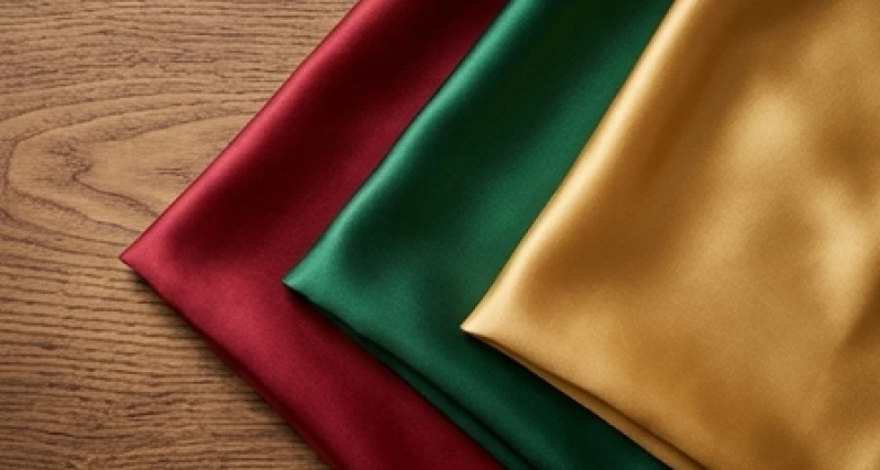 Các dải ruy băng lụa nhiều màu sắc được sắp xếp theo quy luật tương sinh ngũ hành
