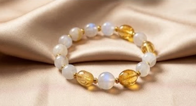 Tuổi Dậu sinh năm bao nhiêu? Mốc Dương lịch & ngũ hành 8 Vòng tay đá phong thủy phối các tông màu vàng và trắng tượng trưng cho hành Thổ và Kim