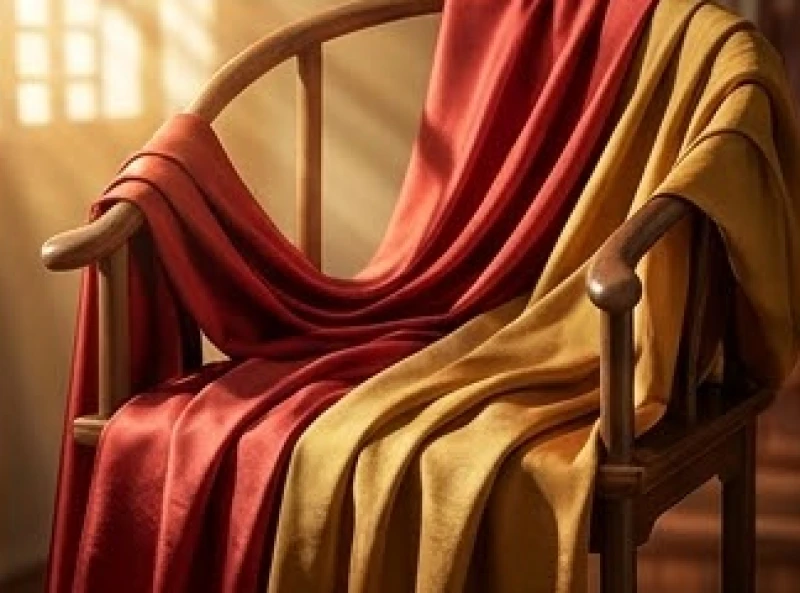 Vải lụa cao cấp mang tông màu đỏ và vàng đất kết hợp hài hòa hỗ trợ sinh khí cho người mệnh Thổ