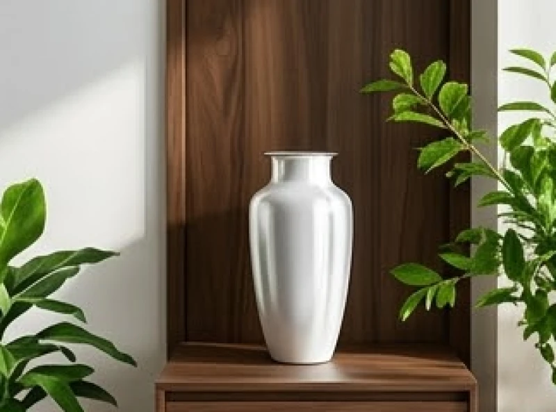 Các vật dụng trang trí màu trắng xám mang năng lượng tương khắc với mệnh Mộc