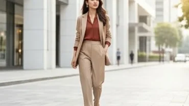 Người mẫu mặc màu trang phục hợp tuổi Thìn nổi bật với vẻ đẹp thanh lịch và phong cách cuốn hút