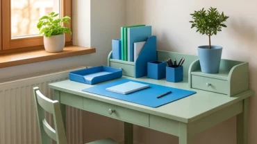 Sự kết hợp giữa màu xanh lá và xanh dương giúp giải đáp mậu tuất 2018 hợp màu gì cho không gian của trẻ