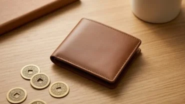 Chiếc ví da sang trọng mang màu ví hợp tuổi hợi giúp gia chủ thu hút tài lộc và vượng khí