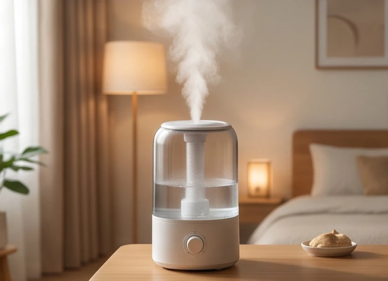 Máy hút ẩm hoạt động trong không gian phòng ngủ yên tĩnh giúp duy trì độ ẩm không khí