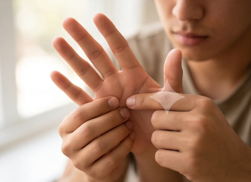 Nét cắt sắc bén vươn lên dưới ngón áp út báo hiệu vận may điểm số sắp tới