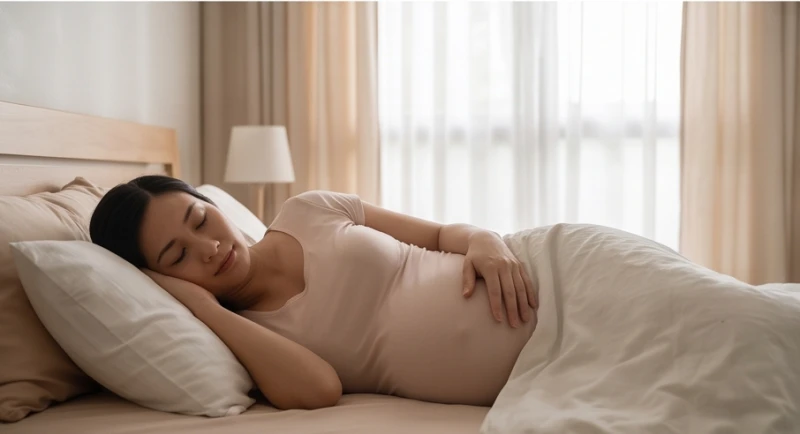 Mơ thấy rắn xanh: Giải mã điềm báo và cách trấn an tâm lý 6 Thai phụ nghỉ ngơi yên tĩnh trong phòng ngủ mát mẻ hạn chế những giấc mơ căng thẳng về thế giới tự nhiên